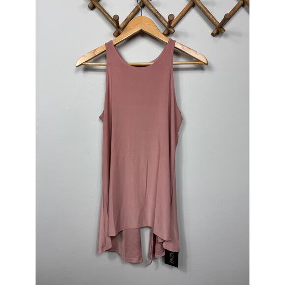 New Onzie Tie Back Tank in Pink One Size - Picture 4 of 11